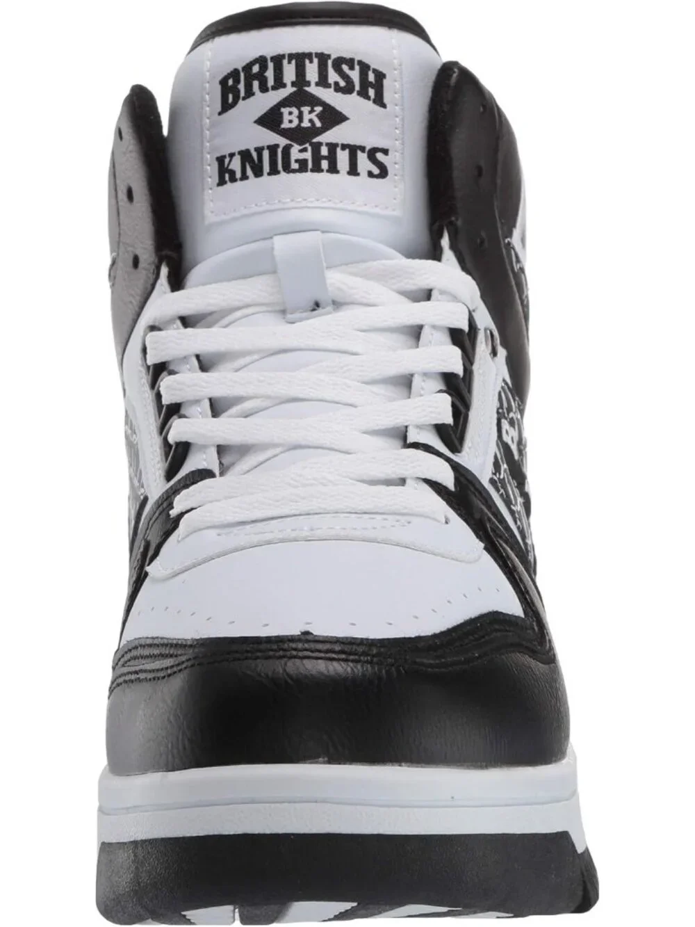 Women's Black White Tennis Shoes Casual High Top Athletic Running Sneakers